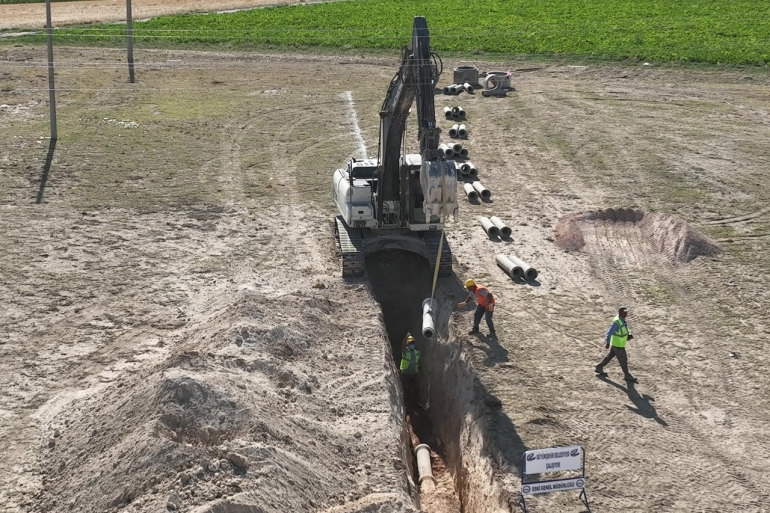 ÇİFTELER'E YENİ KANALİZASYON ALTYAPISI