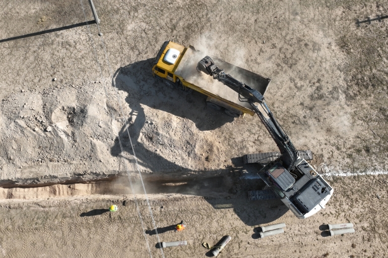 ÇİFTELER'E YENİ KANALİZASYON ALTYAPISI