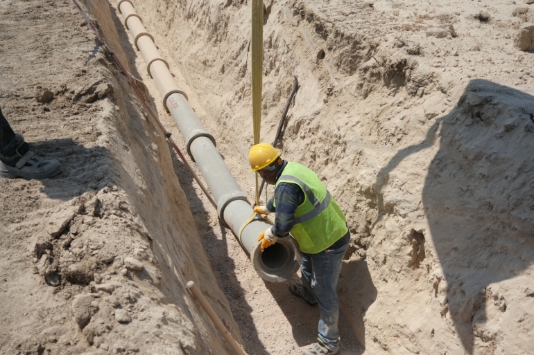 ÇİFTELER'E YENİ KANALİZASYON ALTYAPISI