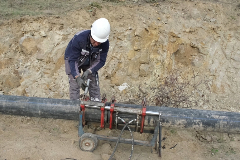 MİHALGAZİ'YE YENİ İÇME SUYU BASMA HATTI