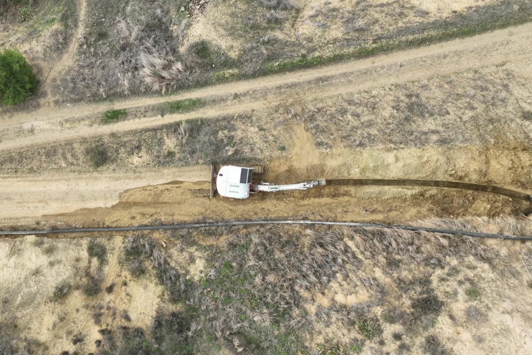 MİHALGAZİ'YE YENİ İÇME SUYU BASMA HATTI