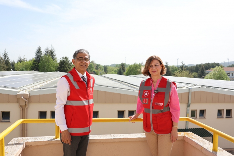 GÜNEŞ ENERJİSİYLE 854 TON KARBON ENGELLENDİ